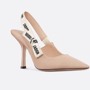 Dior J'Adior Beige Slingback Heels